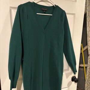 Ann Taylor green sweater dress